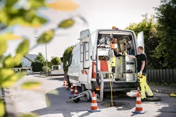 Saugbagger Augsburg im Einsatz
